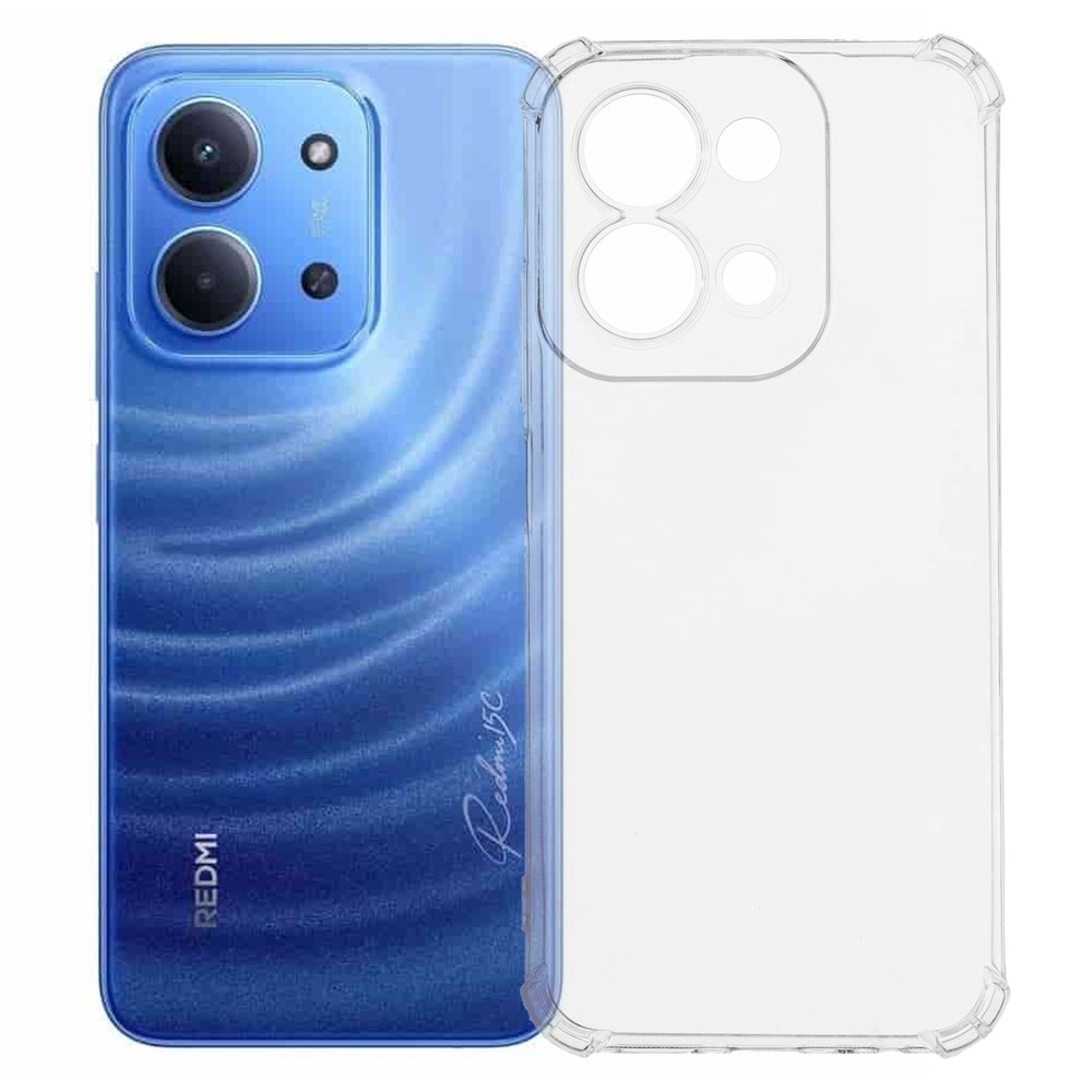 Průhledný gelový obal s vyztuženými rohy na Xiaomi Redmi 15C 4G/5G (173mm)