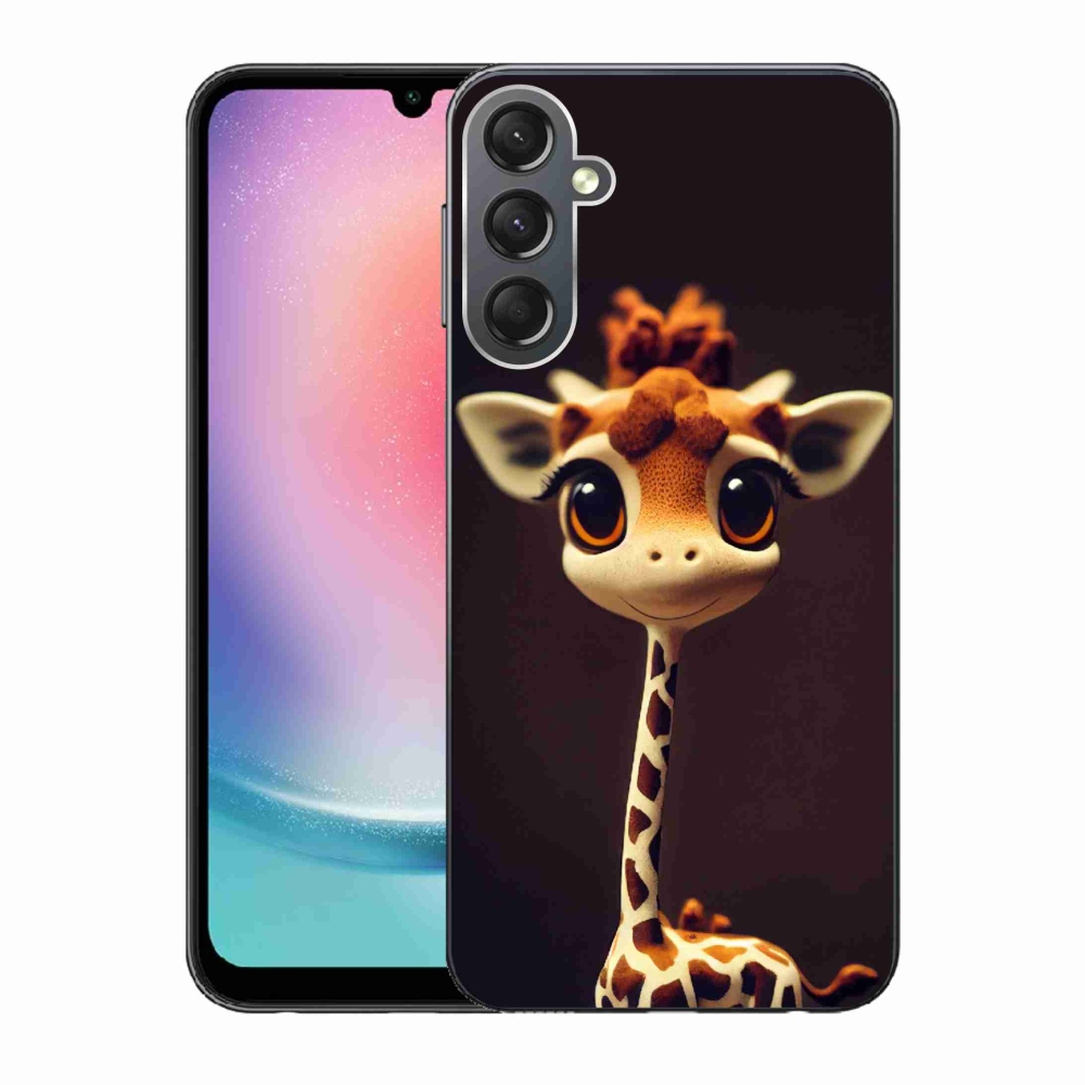 Gelový kryt mmCase na Samsung Galaxy A24 - malá žirafa