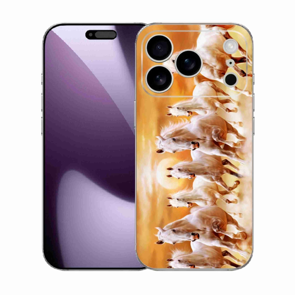 Gelový kryt mmCase na iPhone 17 Pro - koně 2