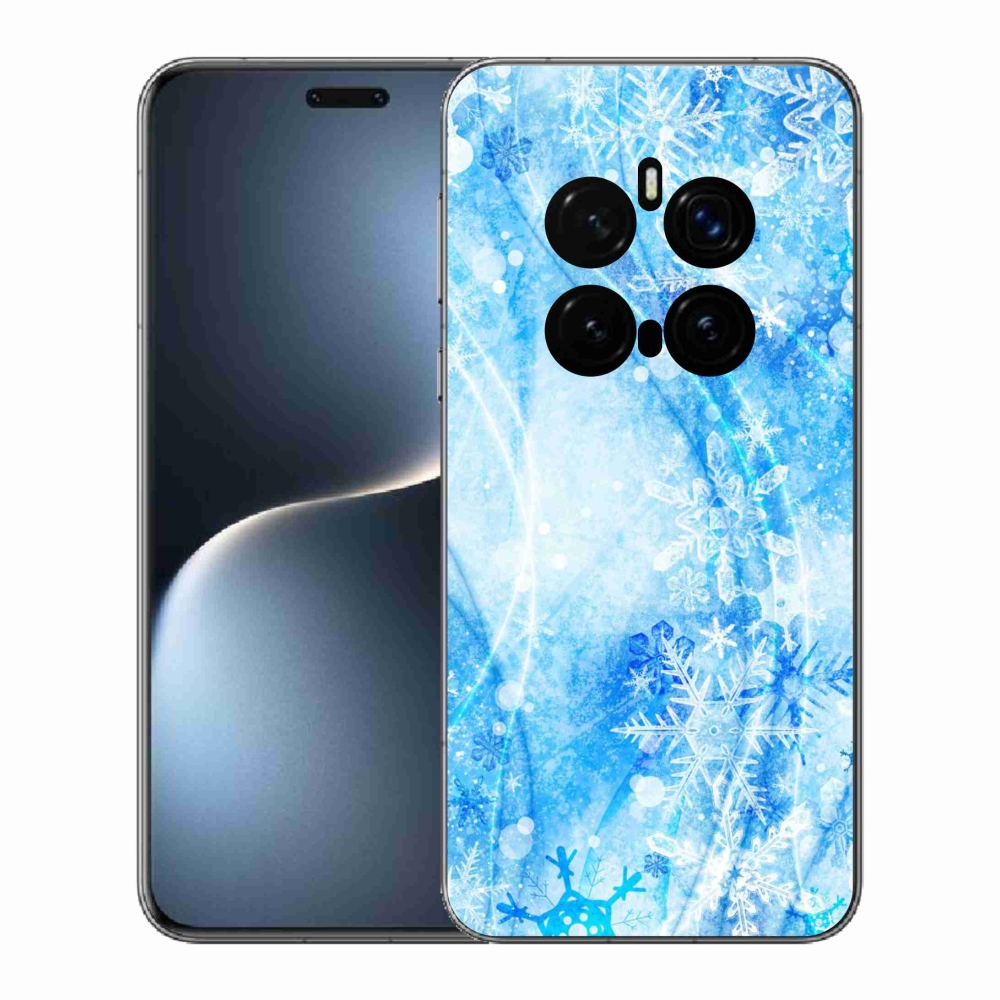 Gelový kryt mmCase na Honor Magic 7 Pro 5G - sněhové vločky