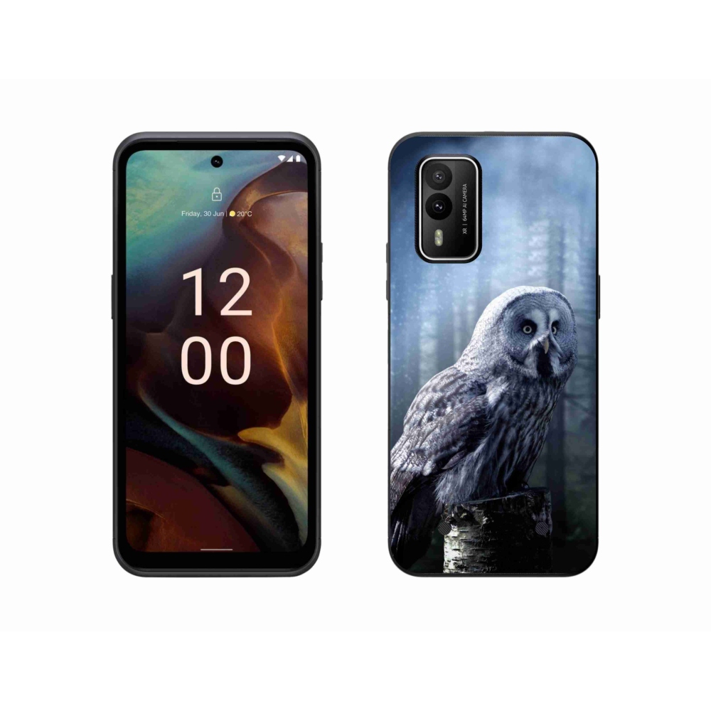 Gelový kryt mmCase na Nokia XR21 - sova