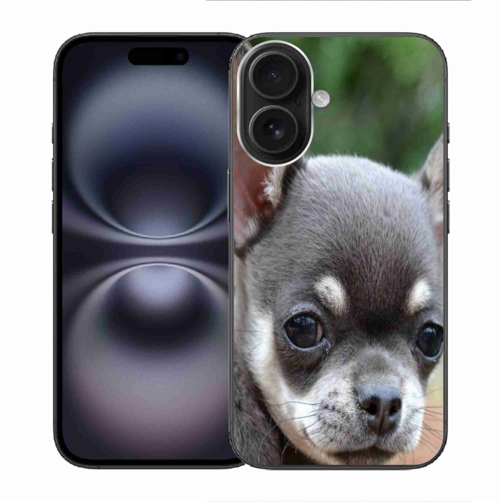 Gelový obal mmCase na iPhone 16 - čivava