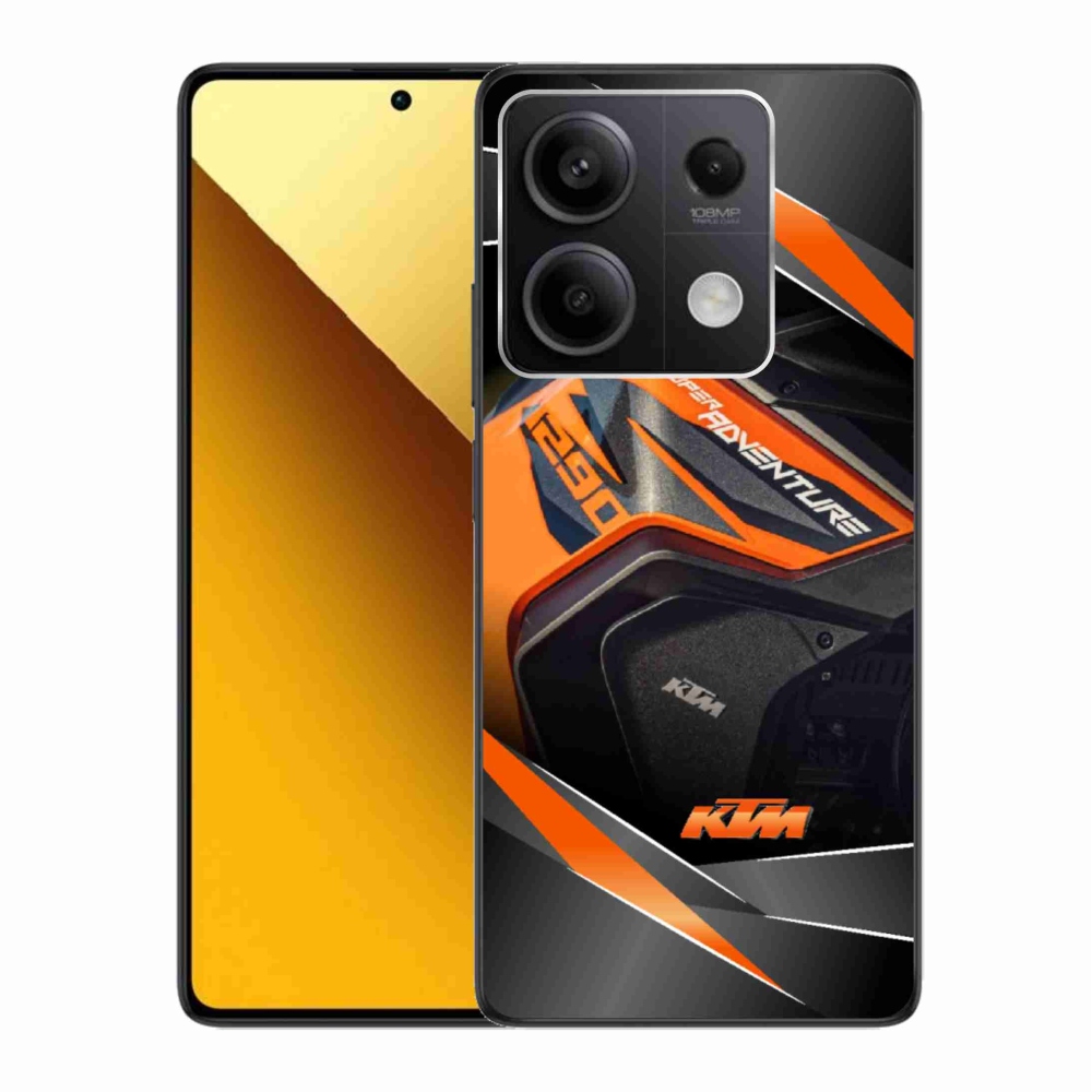 Gelový kryt mmCase na Xiaomi Redmi Note 13 5G - motorka ktm