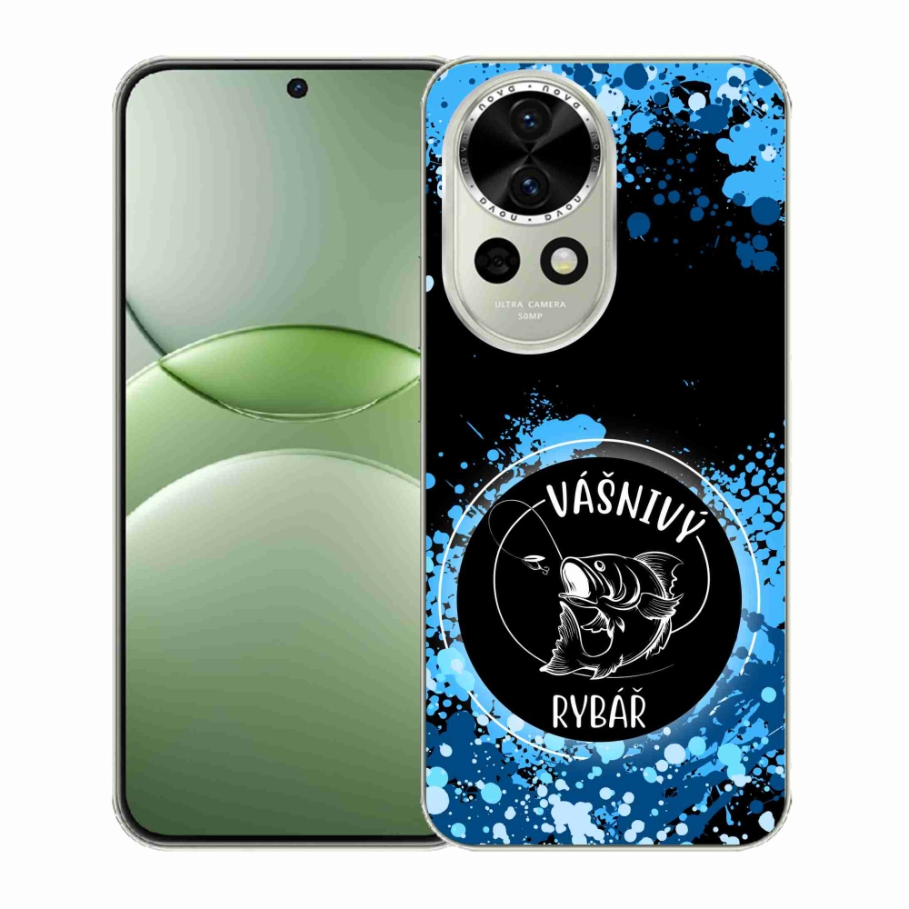 Gelový kryt mmCase na Huawei Nova 13 5G - vášnivý rybář černé pozadí