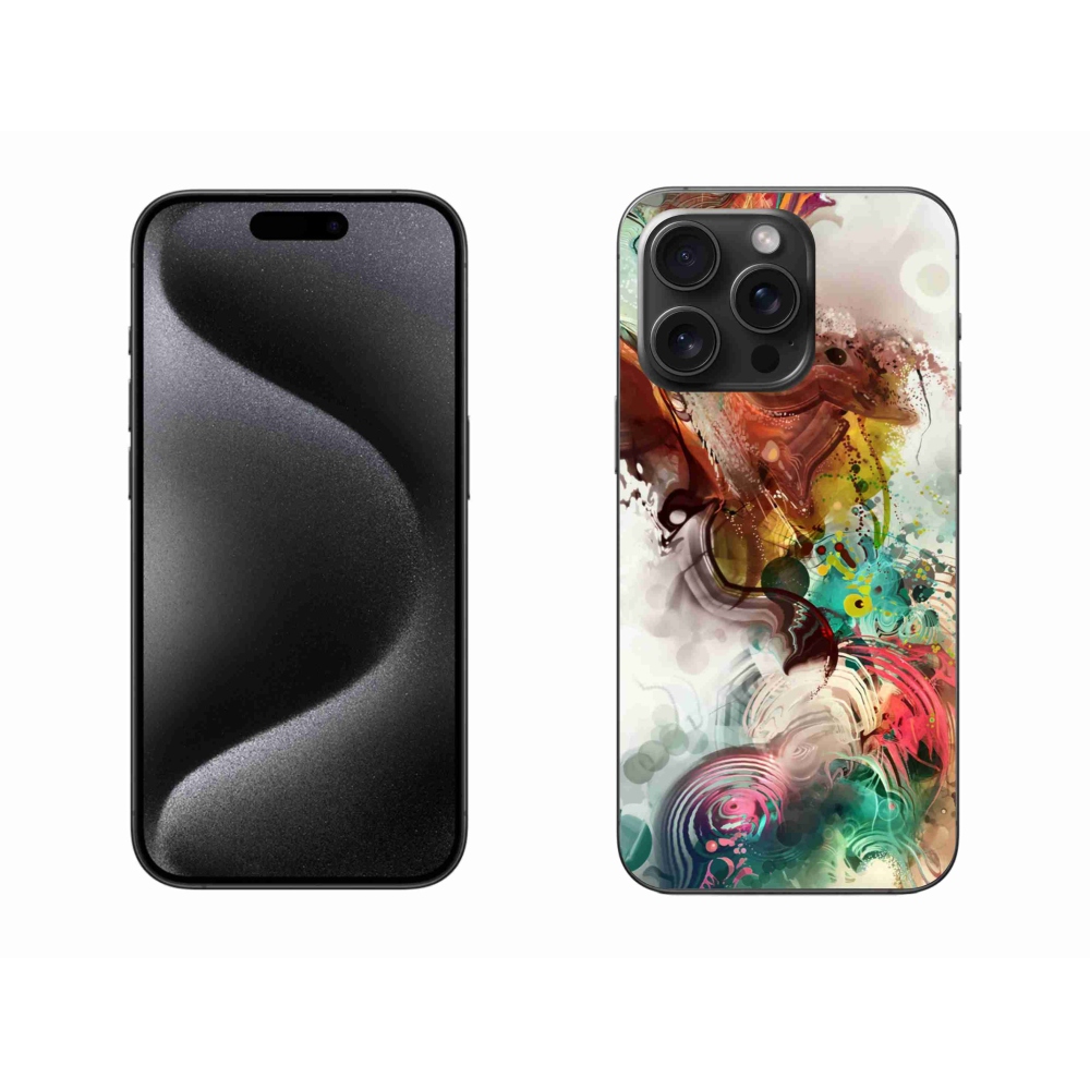 Gelový kryt mmCase na iPhone 15 Pro Max - abstrakt 1