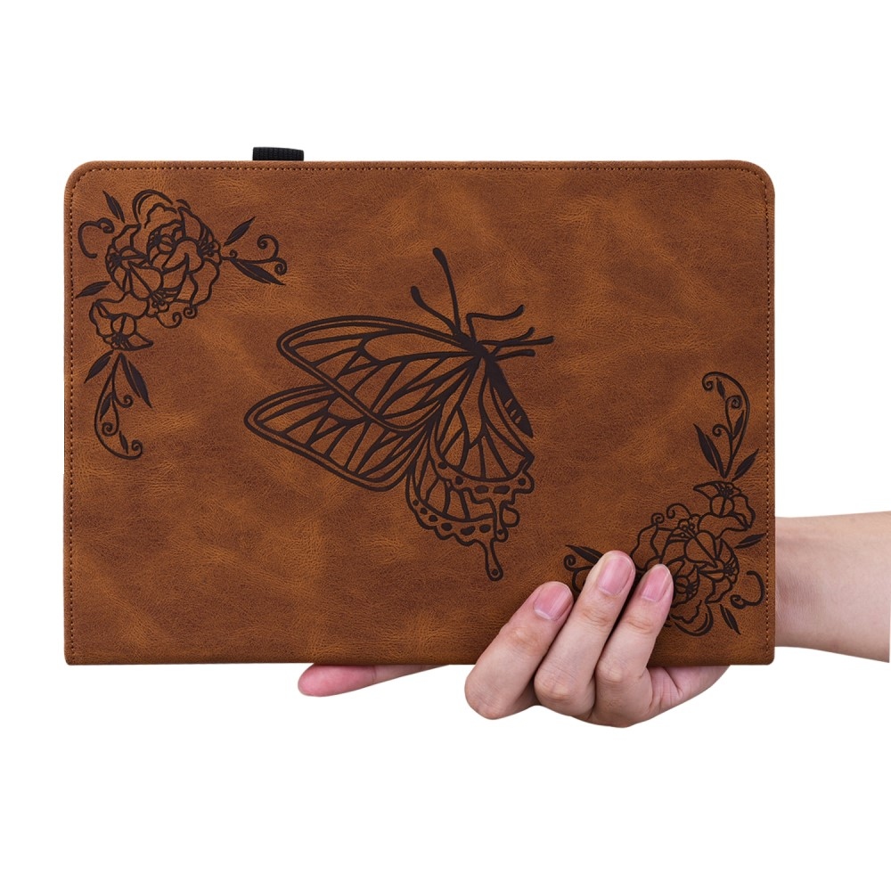 Imprint zavírací pouzdro na Lenovo Tab M10 5G - hnědé