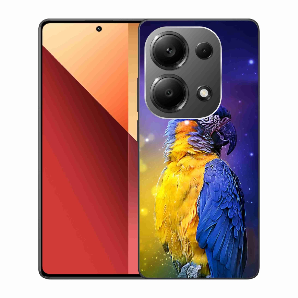 Gelový obal mmCase na Xiaomi Redmi Note 13 Pro 4G/Poco M6 Pro - papoušek ara 1