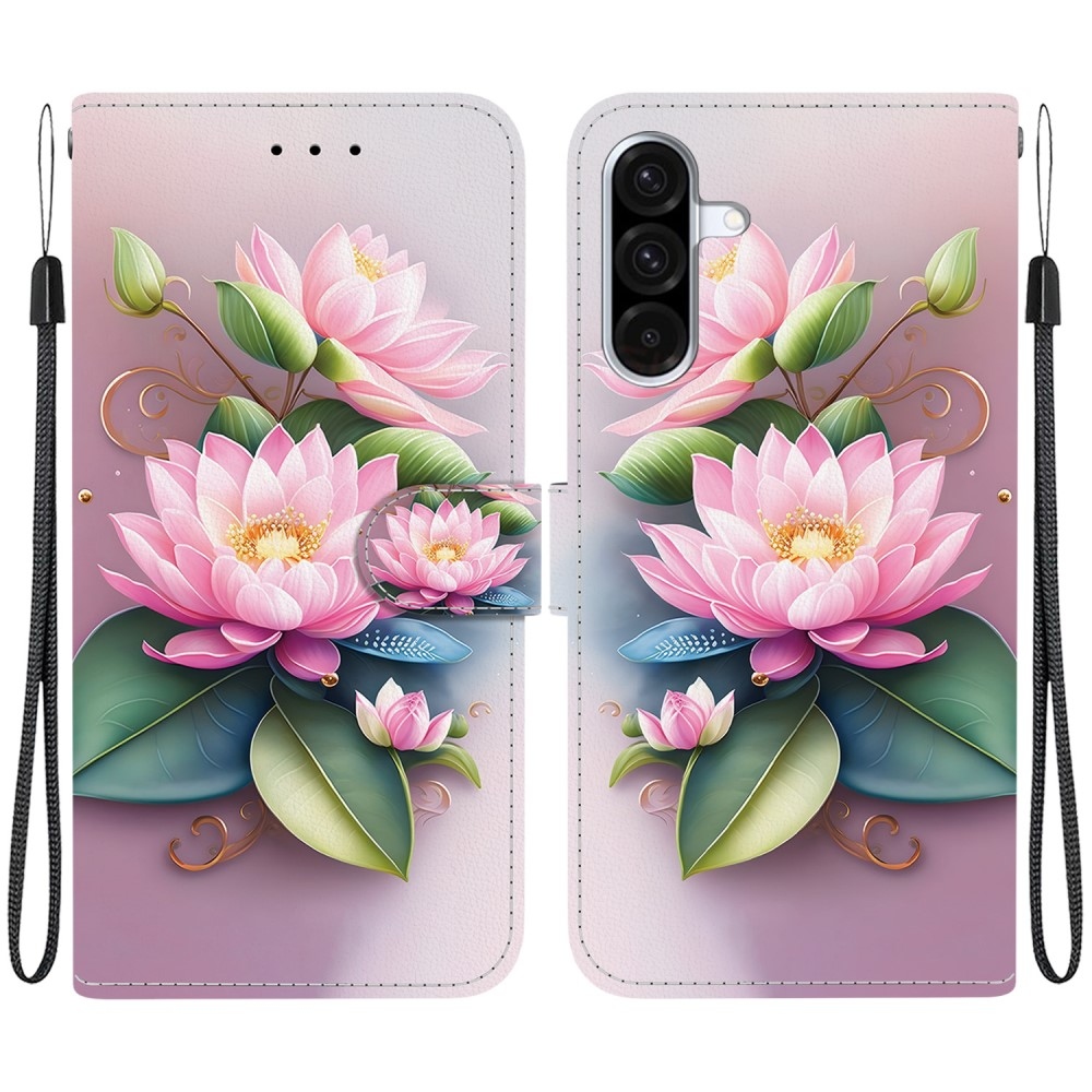 Versatile knížkové pouzdro na Samsung Galaxy A36 5G/A56 5G - lotusový květ