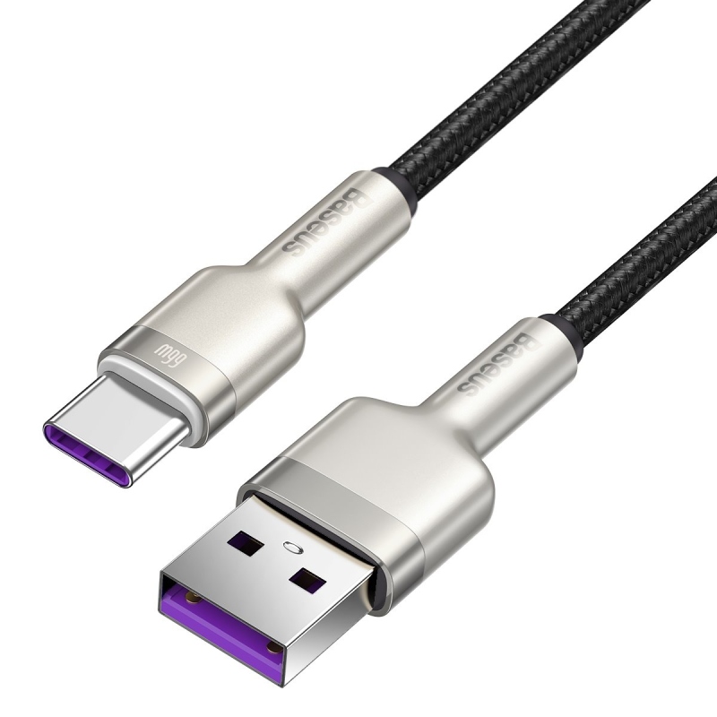 Baseus Cafule Metal Series Datový Kabel USB-A - USB-C 66W 2m Black