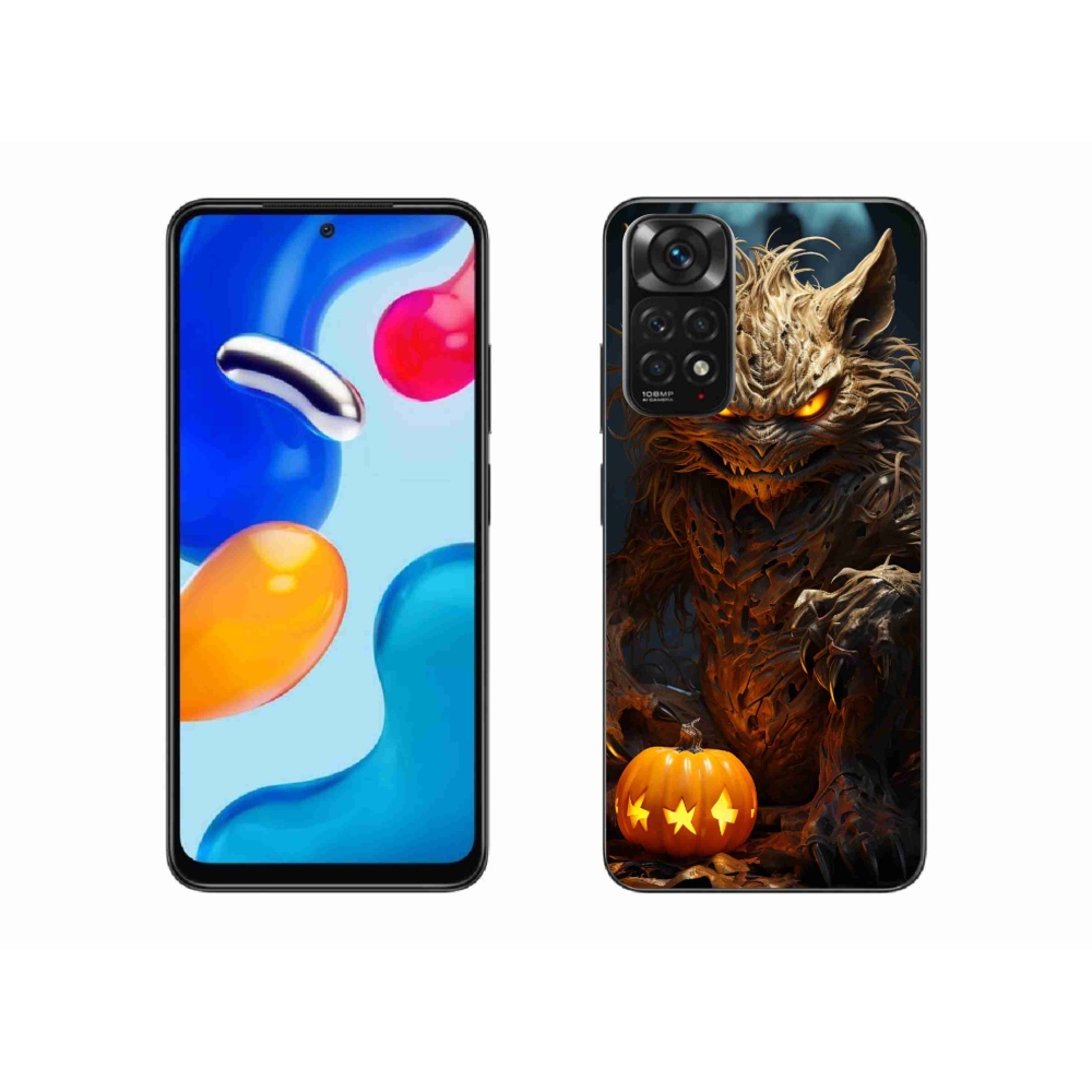 Gelový kryt mmCase na Xiaomi Redmi Note 11S 4G - halloweenská příšera
