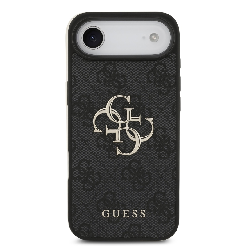 Guess PU 4G Metal Logo Zadní Kryt pro iPhone Air Grey