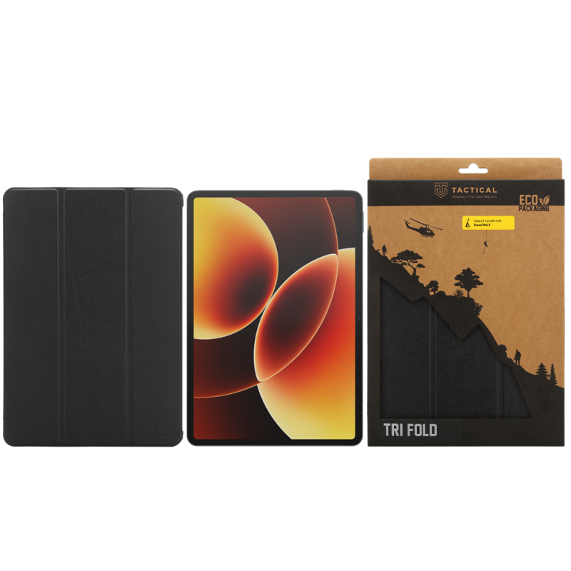 Tactical Book Tri Fold Pouzdro pro Xiaomi Pad 8 Black
