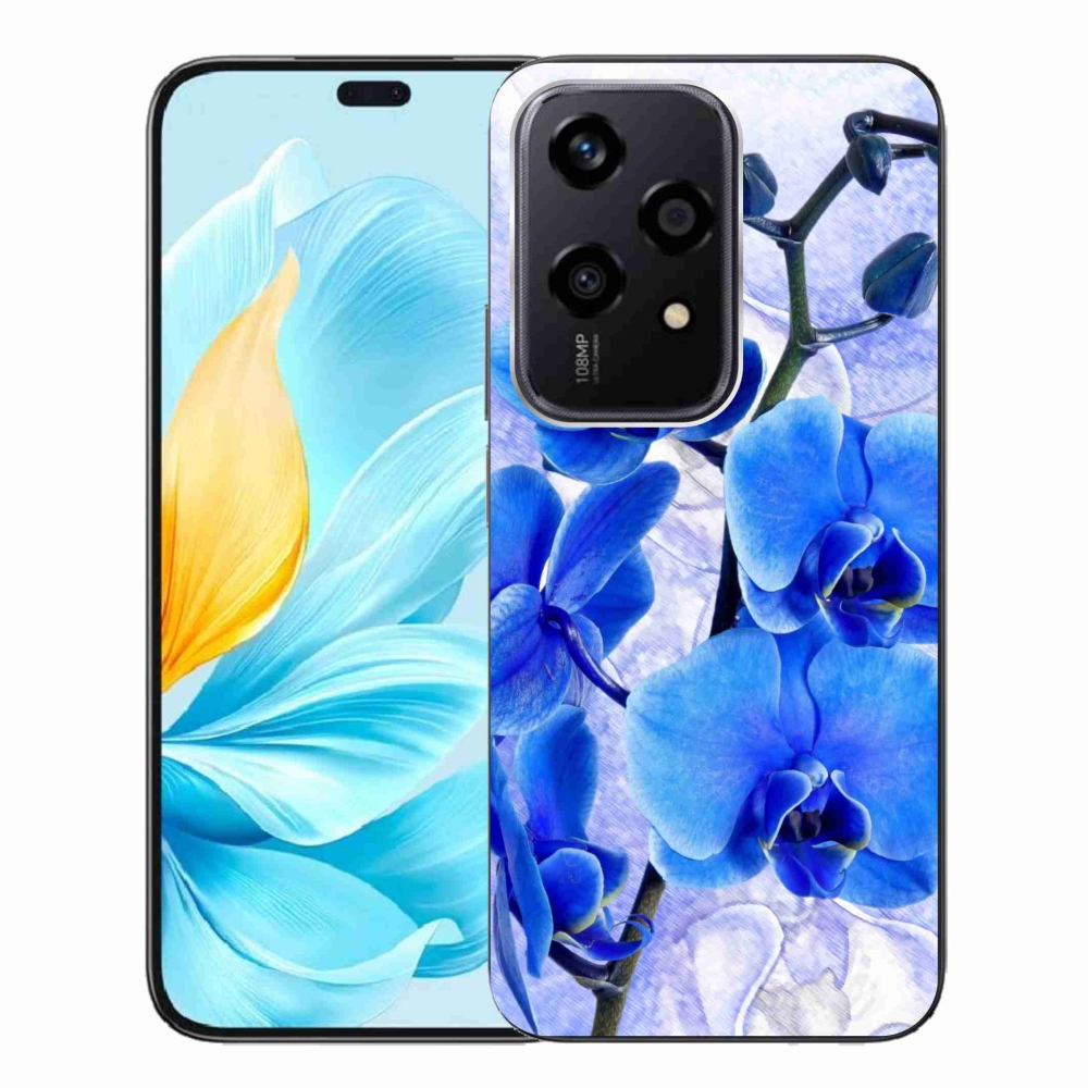 Gelový kryt mmCase na Honor 200 Lite 5G - modré květy