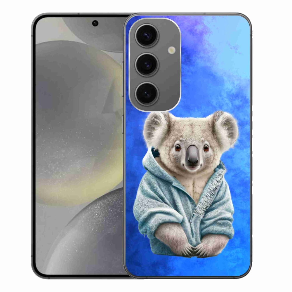Gelový kryt mmCase na Samsung Galaxy S24+ - koala ve svetru