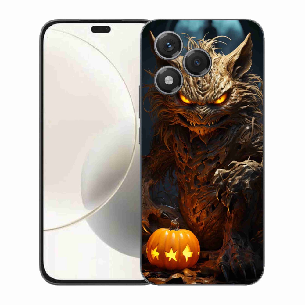 Gelový kryt mmCase na Honor 400 Lite - halloweenská příšera