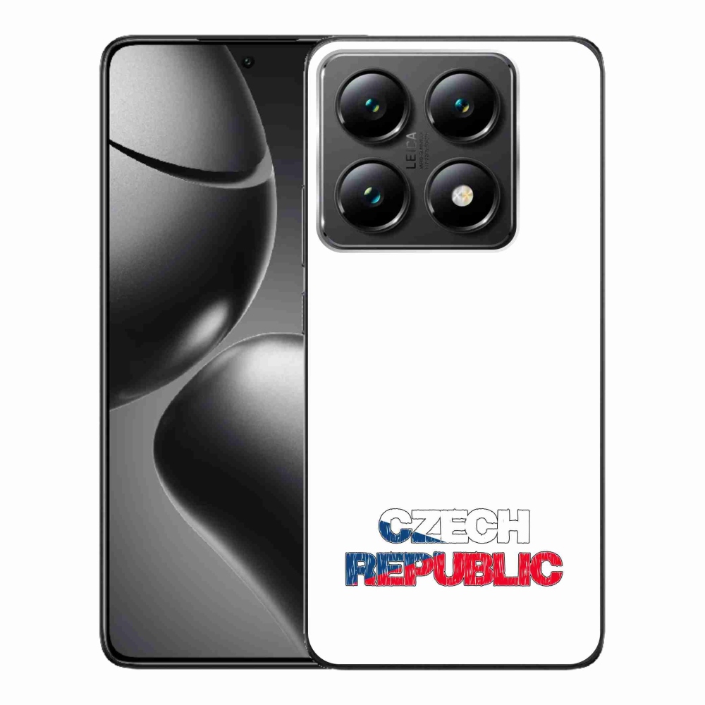 Gelový kryt mmCase na Xiaomi 14T Pro - Czech Republic bílé pozadí
