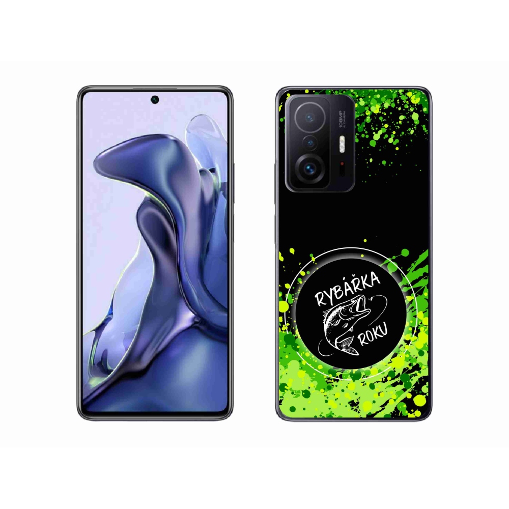 Gelový kryt mmCase na Xiaomi 11T Pro - rybářka roku černé pozadí