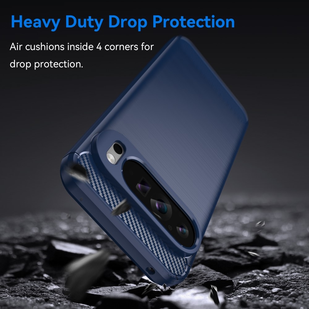 Carbon odolný gelový obal na Google Pixel 9 Pro XL - modrý