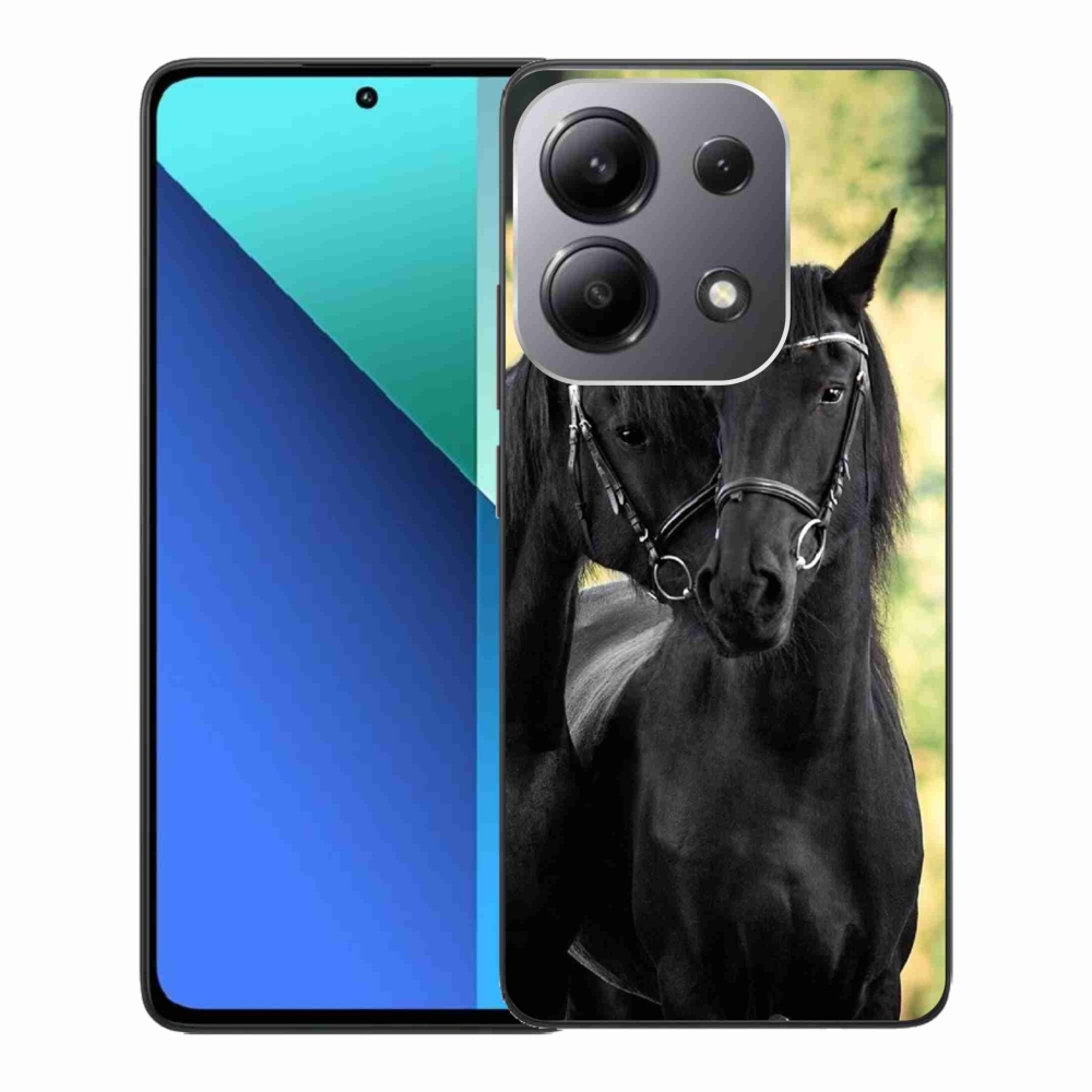 Gelový kryt mmCase na Xiaomi Redmi Note 13 - dva černí koně