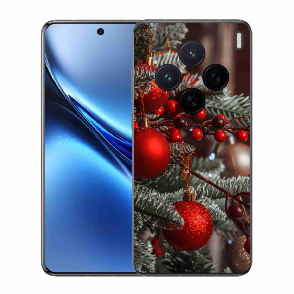 Gelový kryt mmCase na Vivo X200 5G - vánoční ozdoby 2