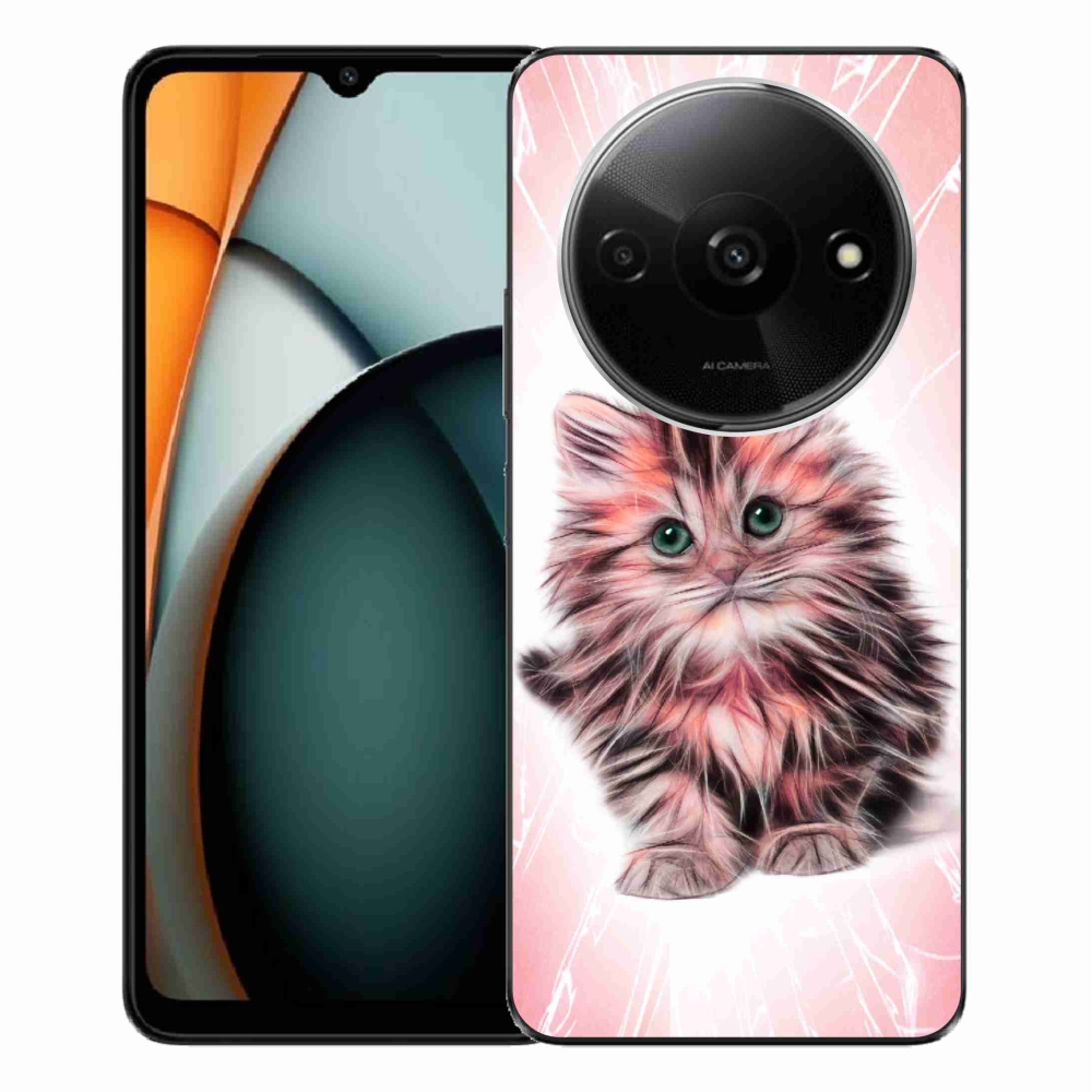 Gelový kryt mmCase na Xiaomi Redmi A3 - roztomilé kotě