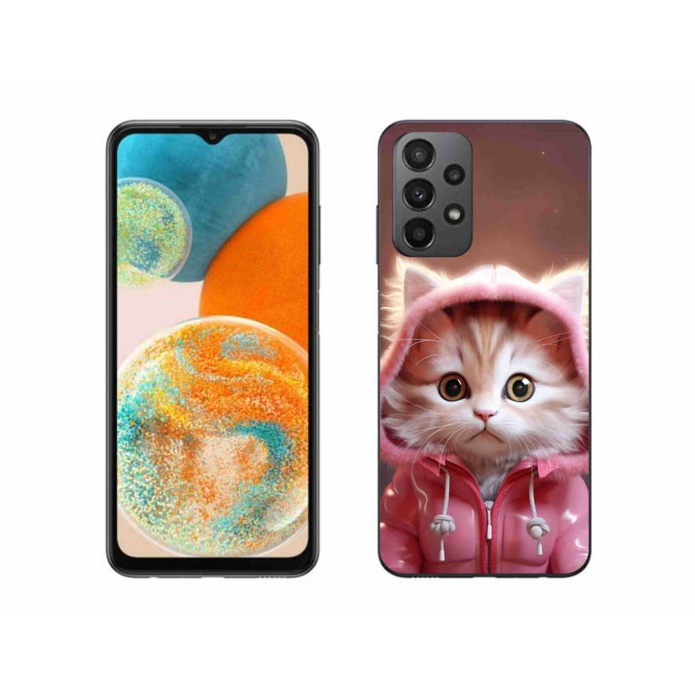 Gelový kryt mmCase na Samsung Galaxy A23 4G/5G - roztomilé kotě 3