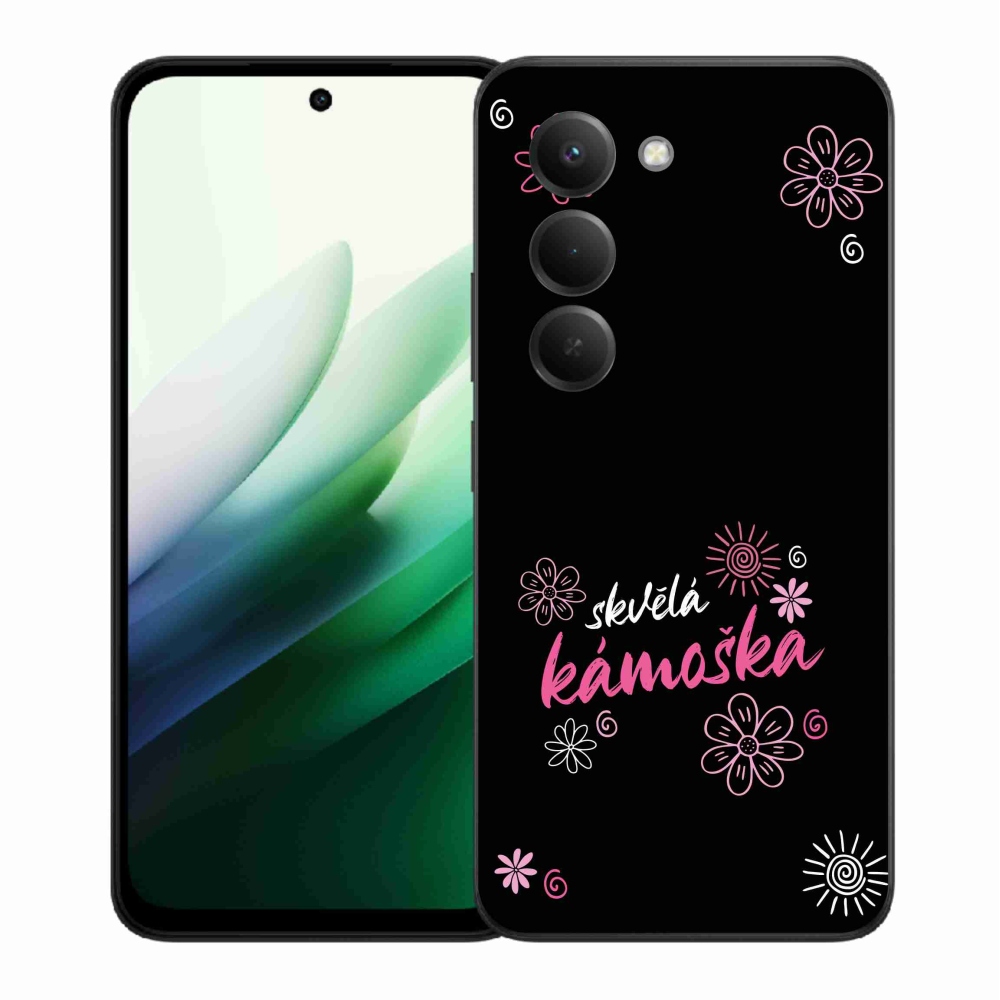 Gelový kryt mmCase na Xiaomi Redmi 15 5G - skvělá kámoška černé pozadí