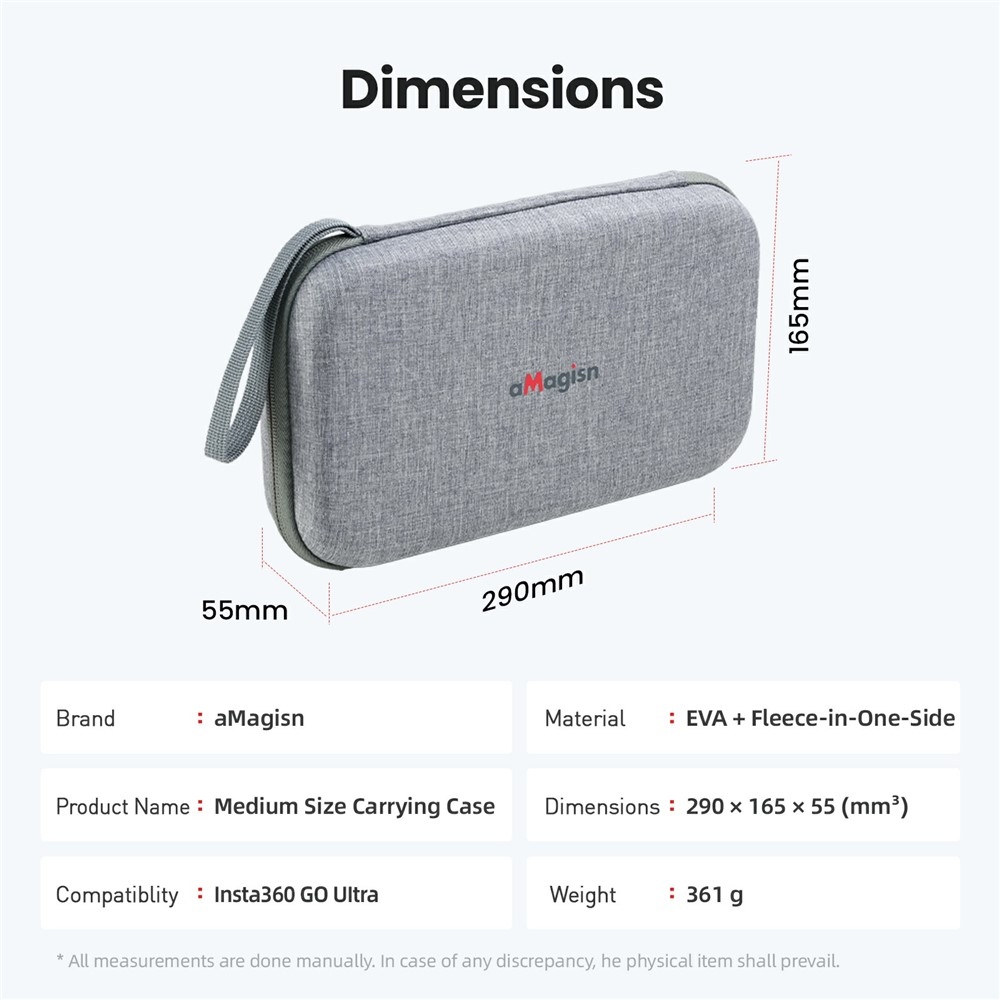 AMAGISN ochranná úložná brašna pro Insta360 GO Ultra