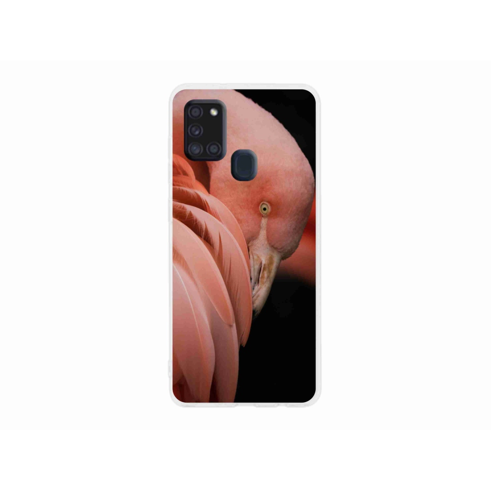 Gelový kryt mmCase na Samsung Galaxy A21s - plameňák 3
