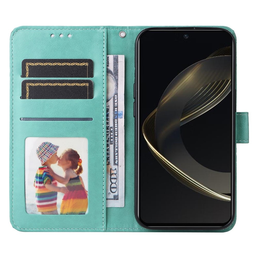 Sunflower knížkové pouzdro na Huawei Nova 12 SE - modrozelené