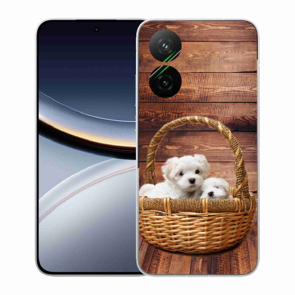 Gelový kryt mmCase na Xiaomi Poco F7 5G - štěňátka