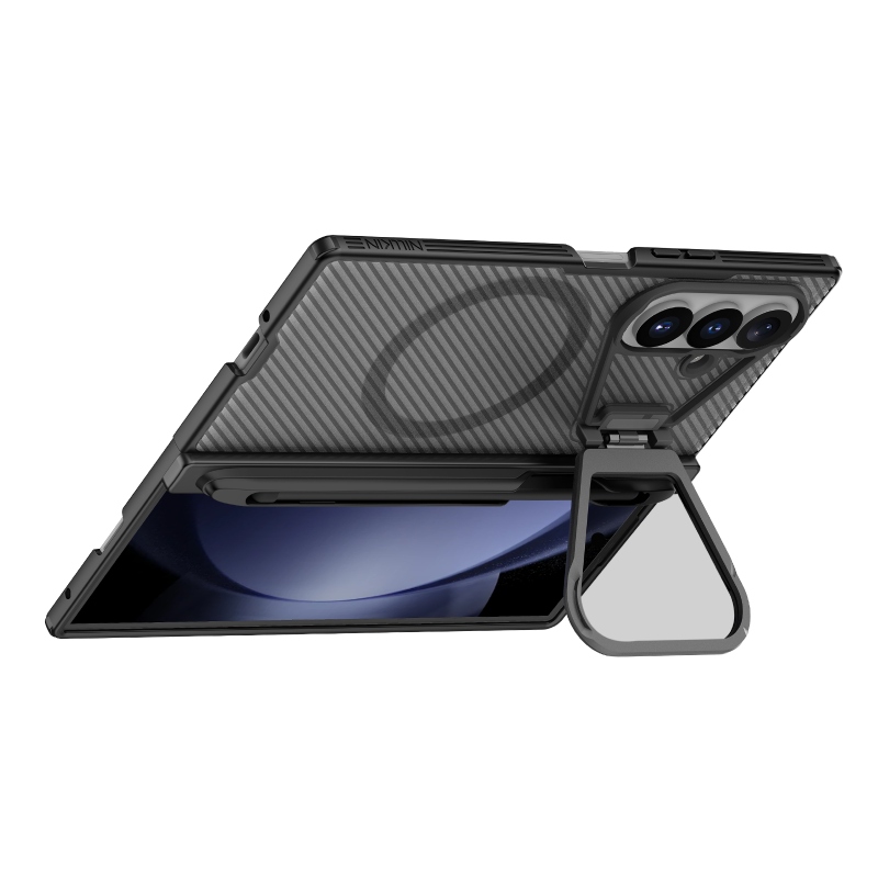 Nillkin CamShield Prop Magnetic Pen Slot (Transp. Lens) Zadní Kryt pro Samsung Galaxy Z Fold 8 Ultra Transparent Black