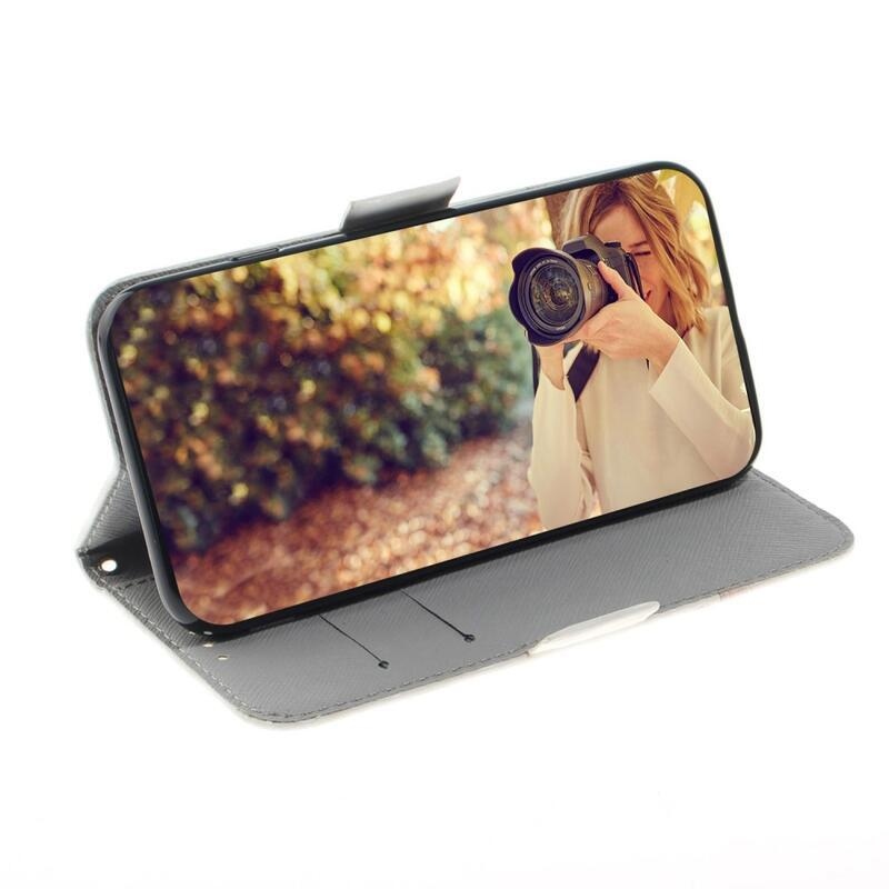 Decor knížkové pouzdro na Honor 20/Huawei Nova 5T - bílá kočka