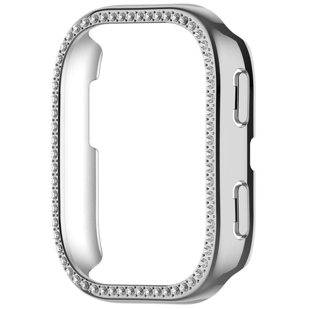 Decory plastové nasazovací pouzdro s kamínky na Amazfit Bip 6 - stříbrné