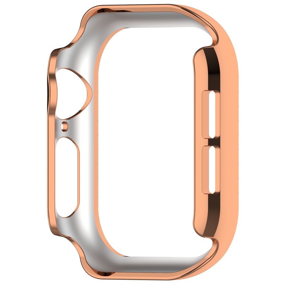 Decory plastové nasazovací pouzdro s kamínky na Apple Watch 11/10 42mm - růžovozlaté