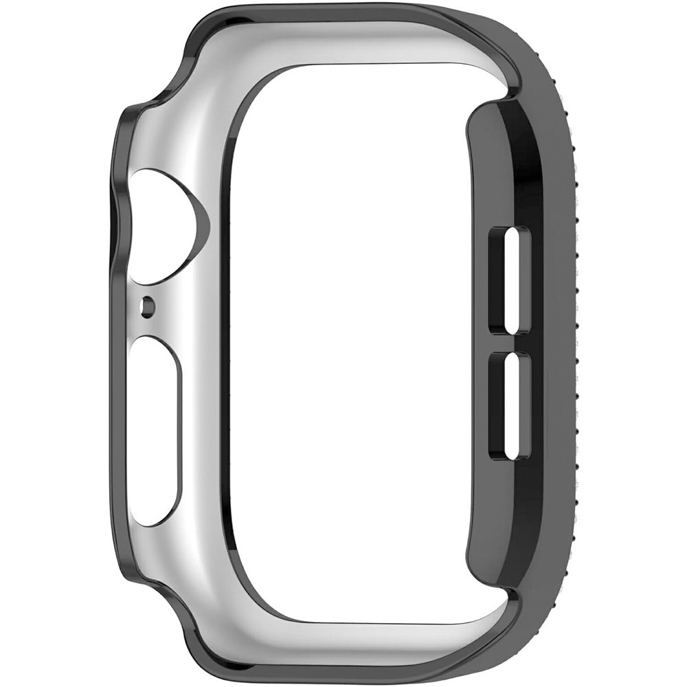 Decory plastové nasazovací pouzdro s kamínky na Apple Watch 11/10 46mm - černé
