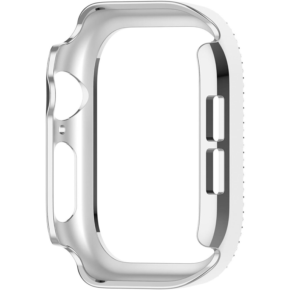 Decory plastové nasazovací pouzdro s kamínky na Apple Watch 11/10 46mm - stříbrné