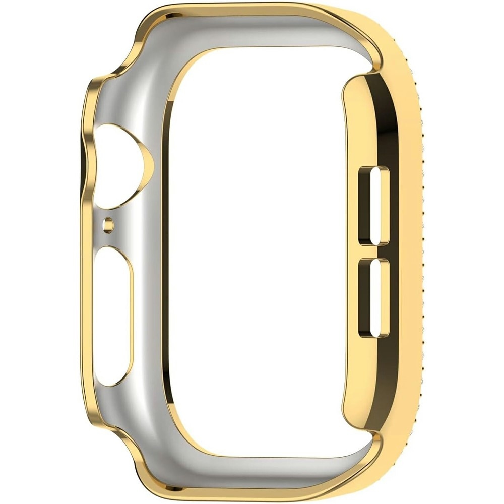 Decory plastové nasazovací pouzdro s kamínky na Apple Watch 11/10 46mm - zlaté