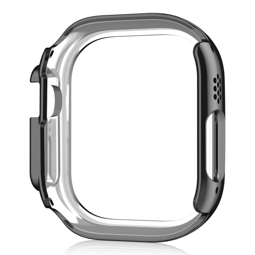 Decory plastové nasazovací pouzdro s kamínky na Apple Watch Ultra 4/3/2/1 49mm - černé