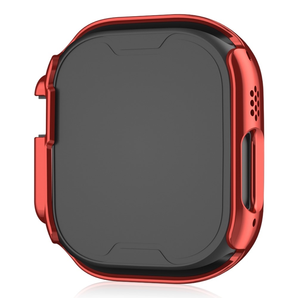 Decory plastové nasazovací pouzdro s kamínky na Apple Watch Ultra 4/3/2/1 49mm - červené