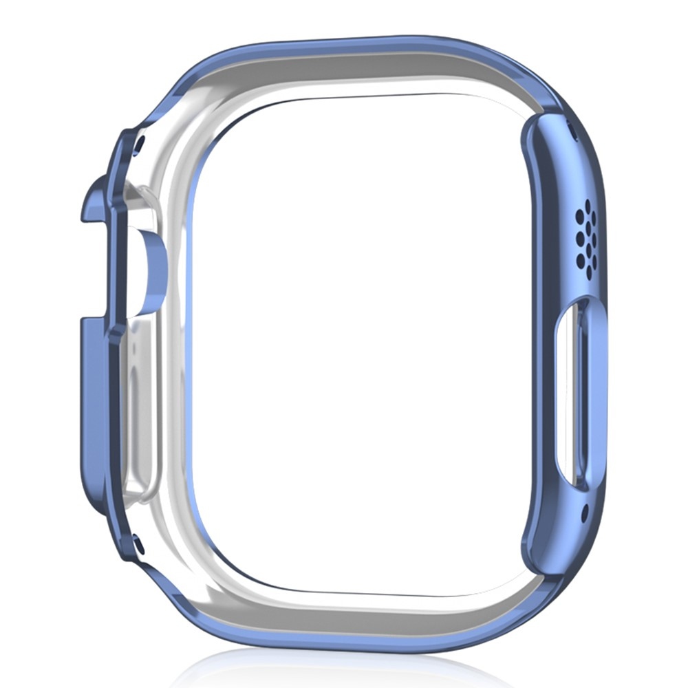 Decory plastové nasazovací pouzdro s kamínky na Apple Watch Ultra 4/3/2/1 49mm - modré