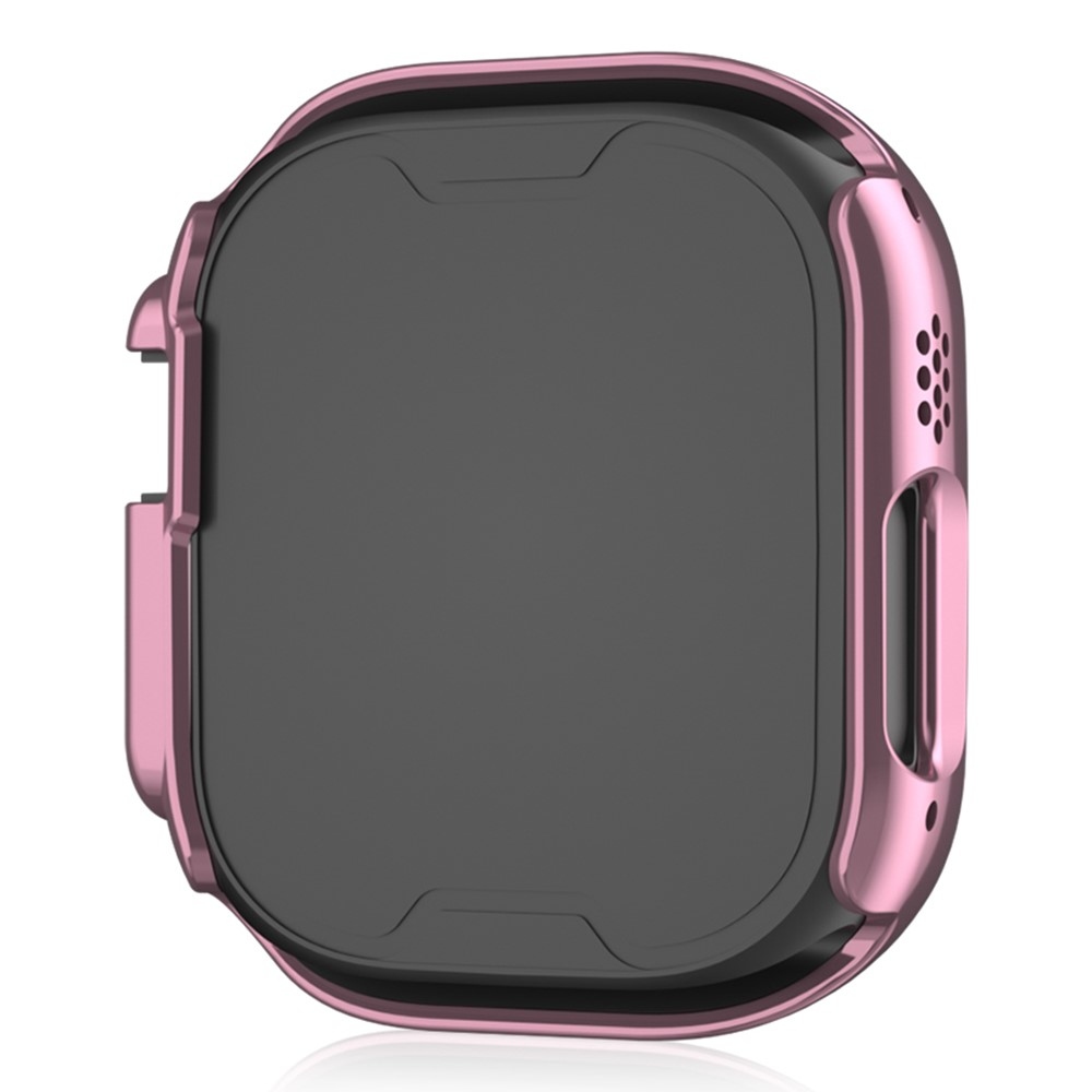 Decory plastové nasazovací pouzdro s kamínky na Apple Watch Ultra 4/3/2/1 49mm - růžové