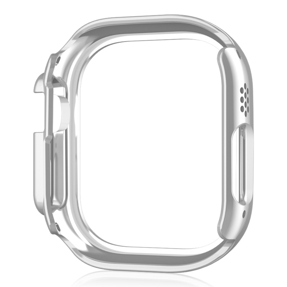 Decory plastové nasazovací pouzdro s kamínky na Apple Watch Ultra 4/3/2/1 49mm - stříbrné