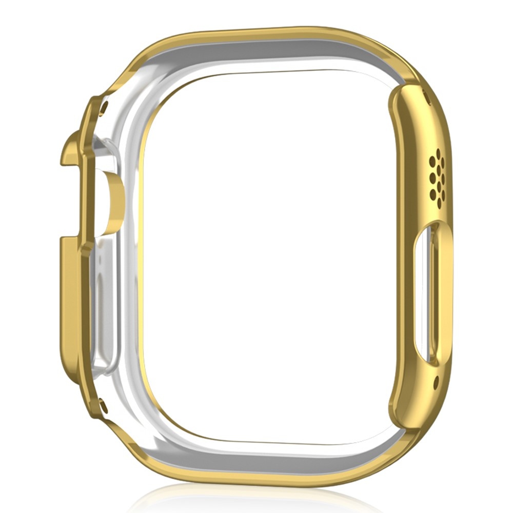 Decory plastové nasazovací pouzdro s kamínky na Apple Watch Ultra 4/3/2/1 49mm - zlaté