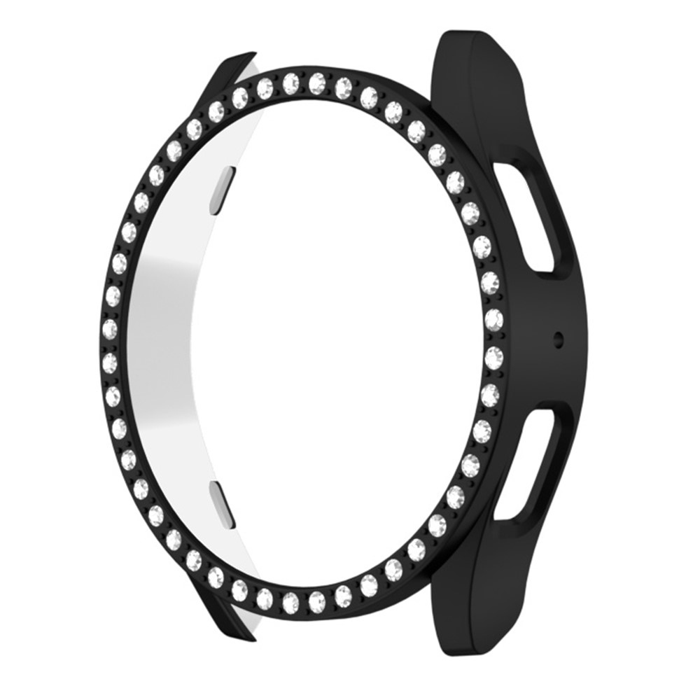 Decory plastové nasazovací pouzdro s kamínky na Samsung Galaxy Watch7 40mm - černé