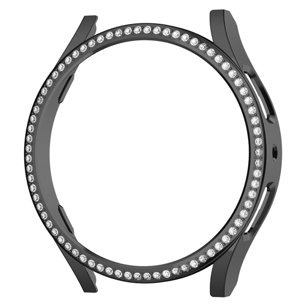 Decory plastové nasazovací pouzdro s kamínky na Samsung Galaxy Watch7 44mm - černé