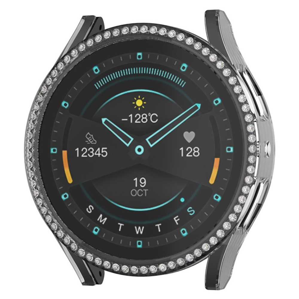 Decory plastové nasazovací pouzdro s kamínky na Samsung Galaxy Watch7 44mm - průhledné