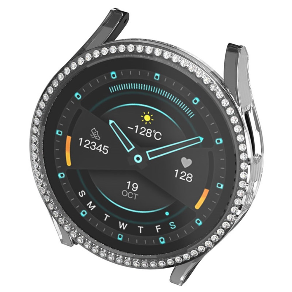 Decory plastové nasazovací pouzdro s kamínky na Samsung Galaxy Watch7 44mm - průhledné