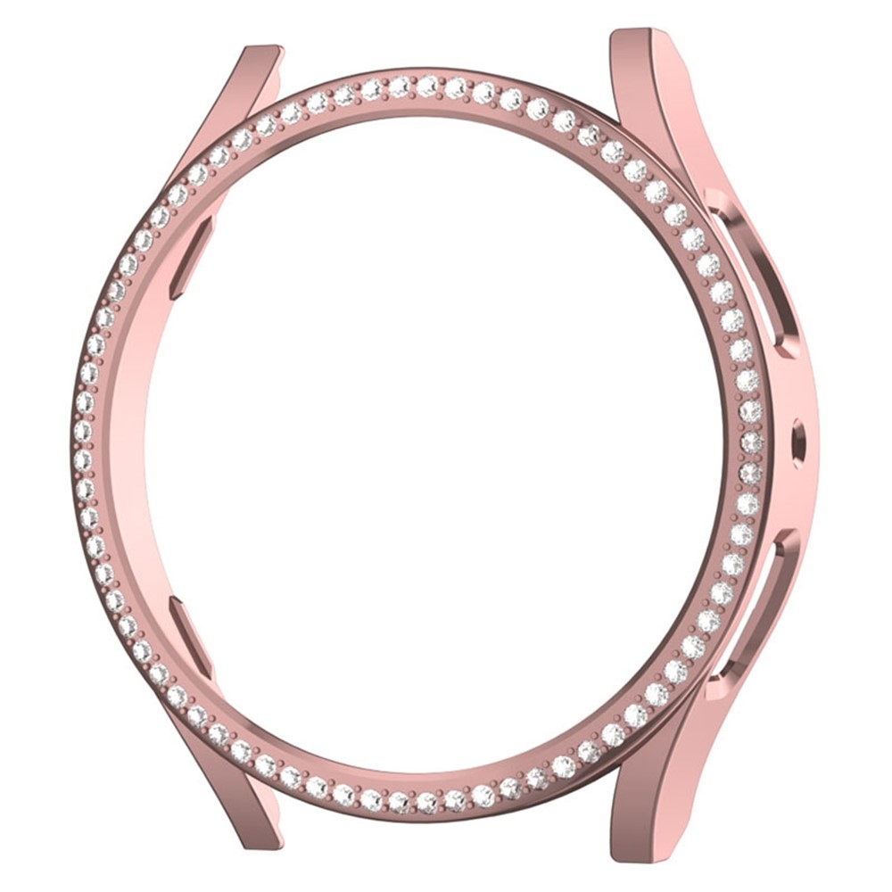 Decory plastové nasazovací pouzdro s kamínky na Samsung Galaxy Watch7 44mm - růžové