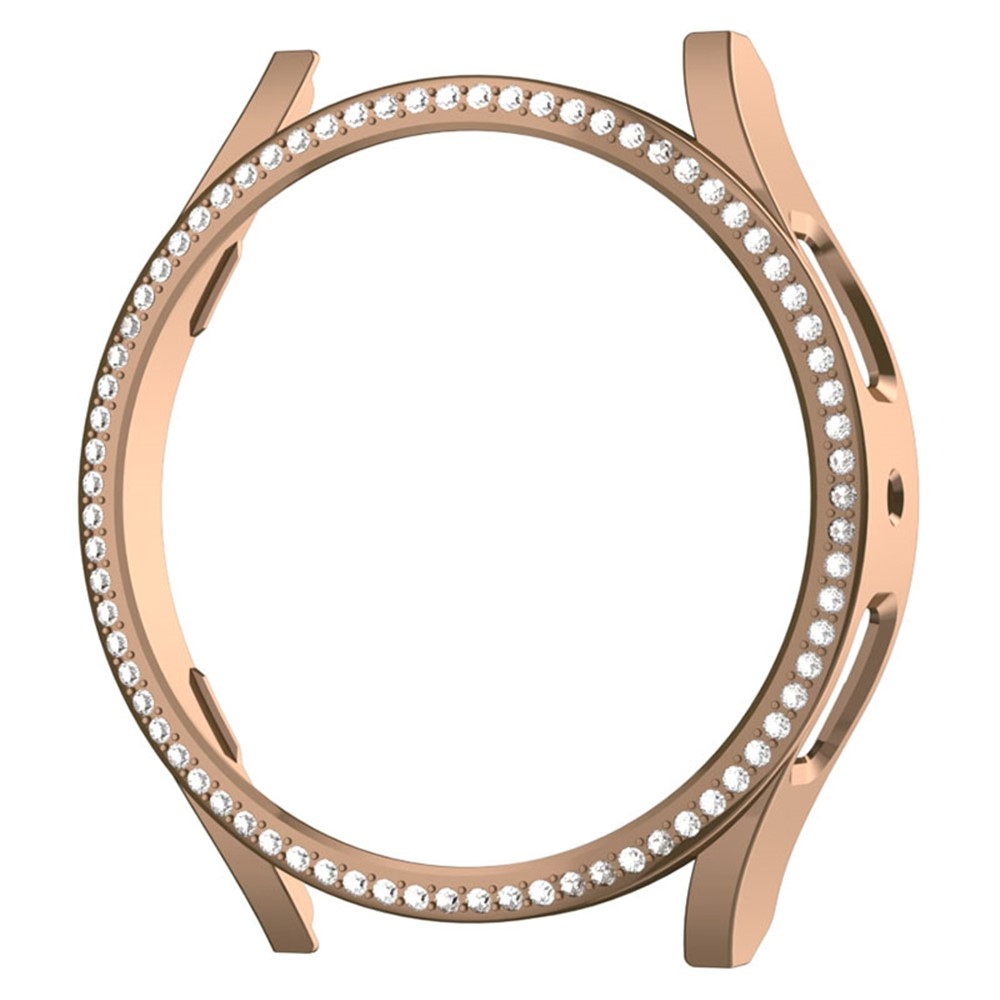 Decory plastové nasazovací pouzdro s kamínky na Samsung Galaxy Watch7 44mm - růžovozlaté